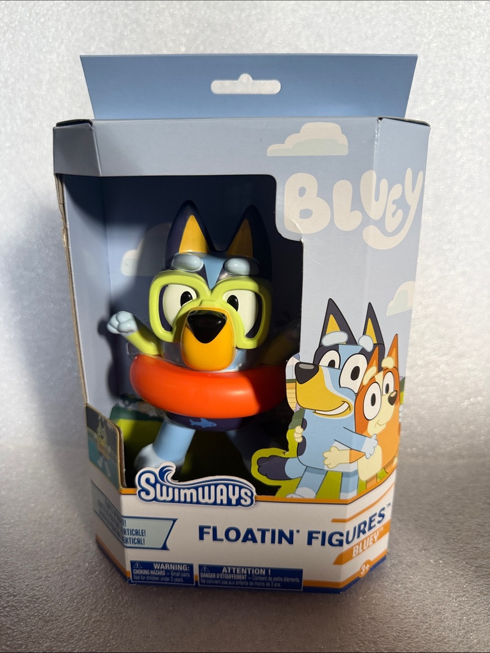Bluey Swimways Floatin' Figure — Blue and Orange 6”